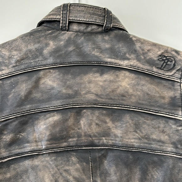 Tom Tailor Leather Bomber Jacket - Picture 9 of 9